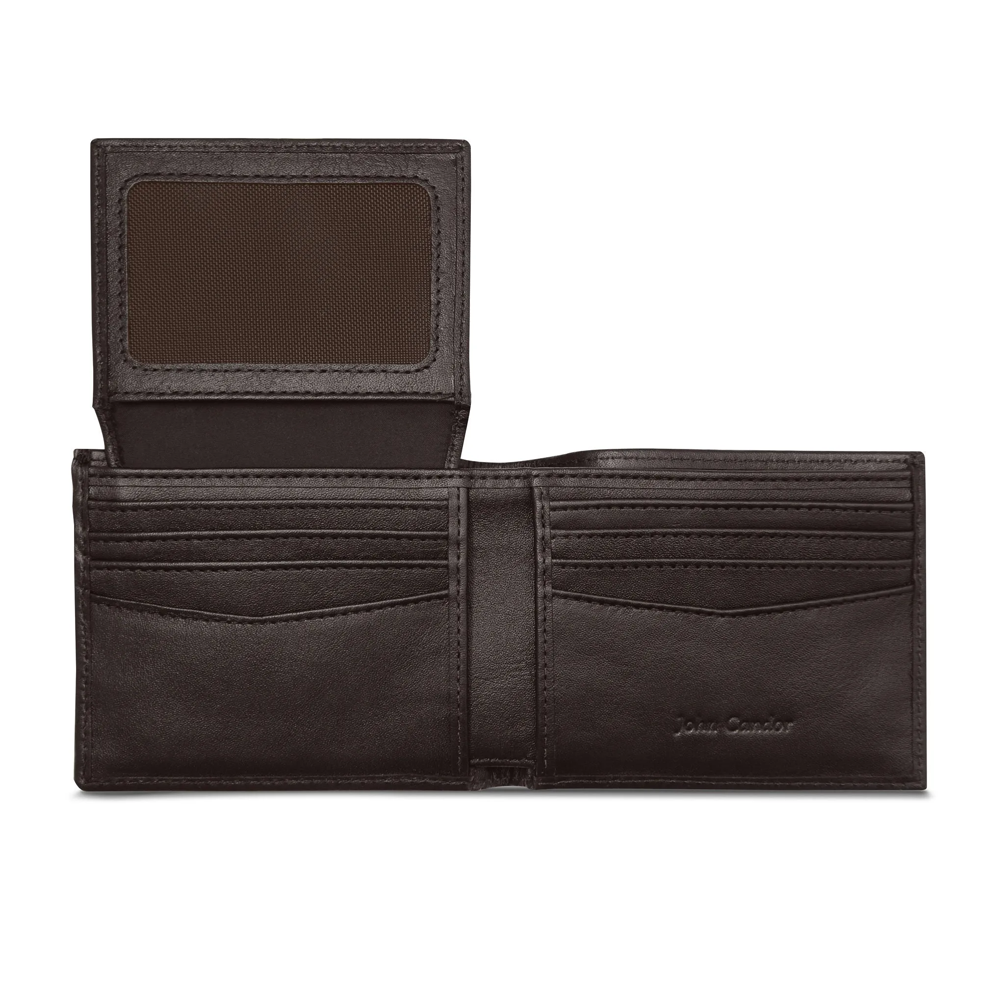 Carry-It-All Bifold Men's Leather Wallet (American Flag optional) - Image 29