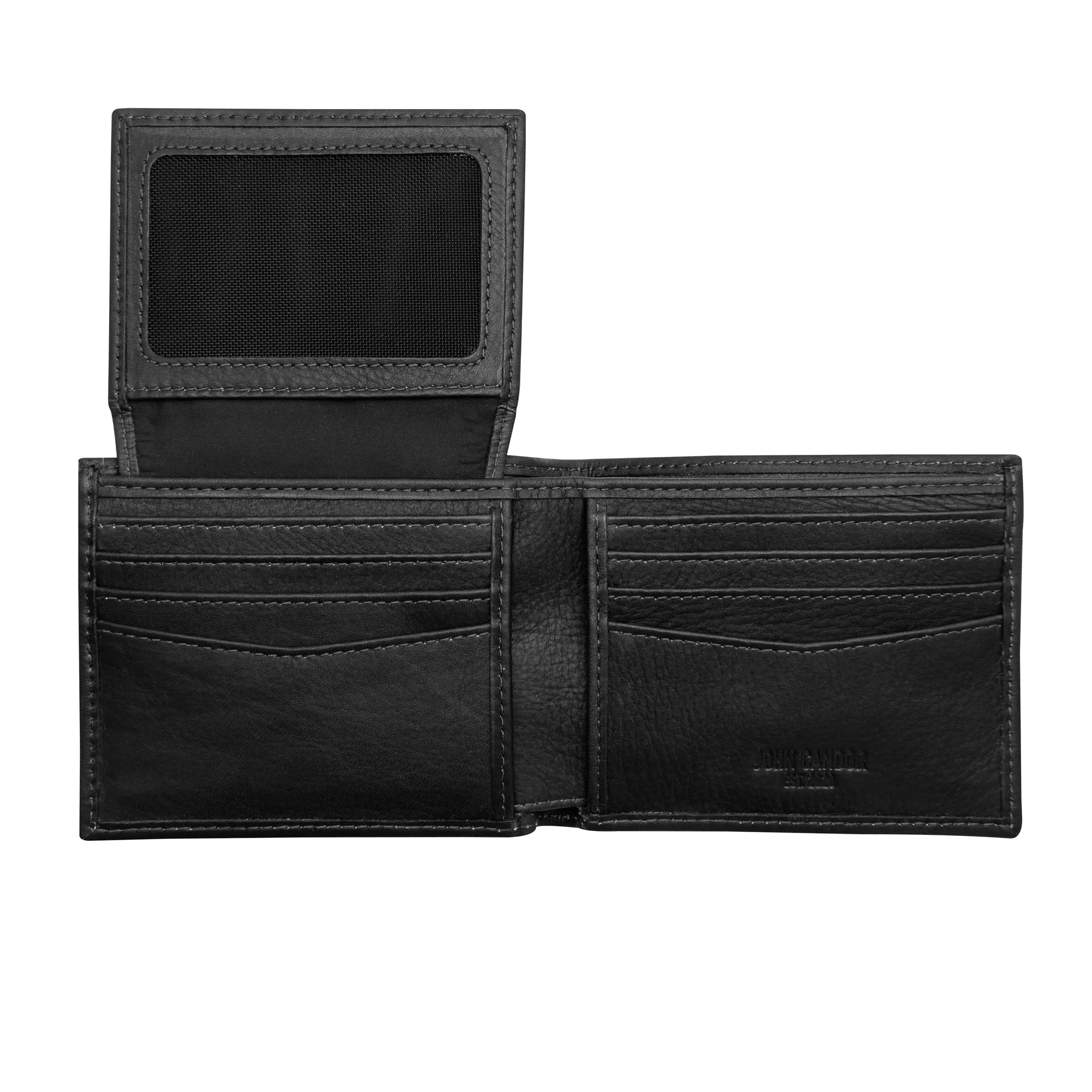 Carry-It-All Bifold Men's Leather Wallet (American Flag optional) - Image 36