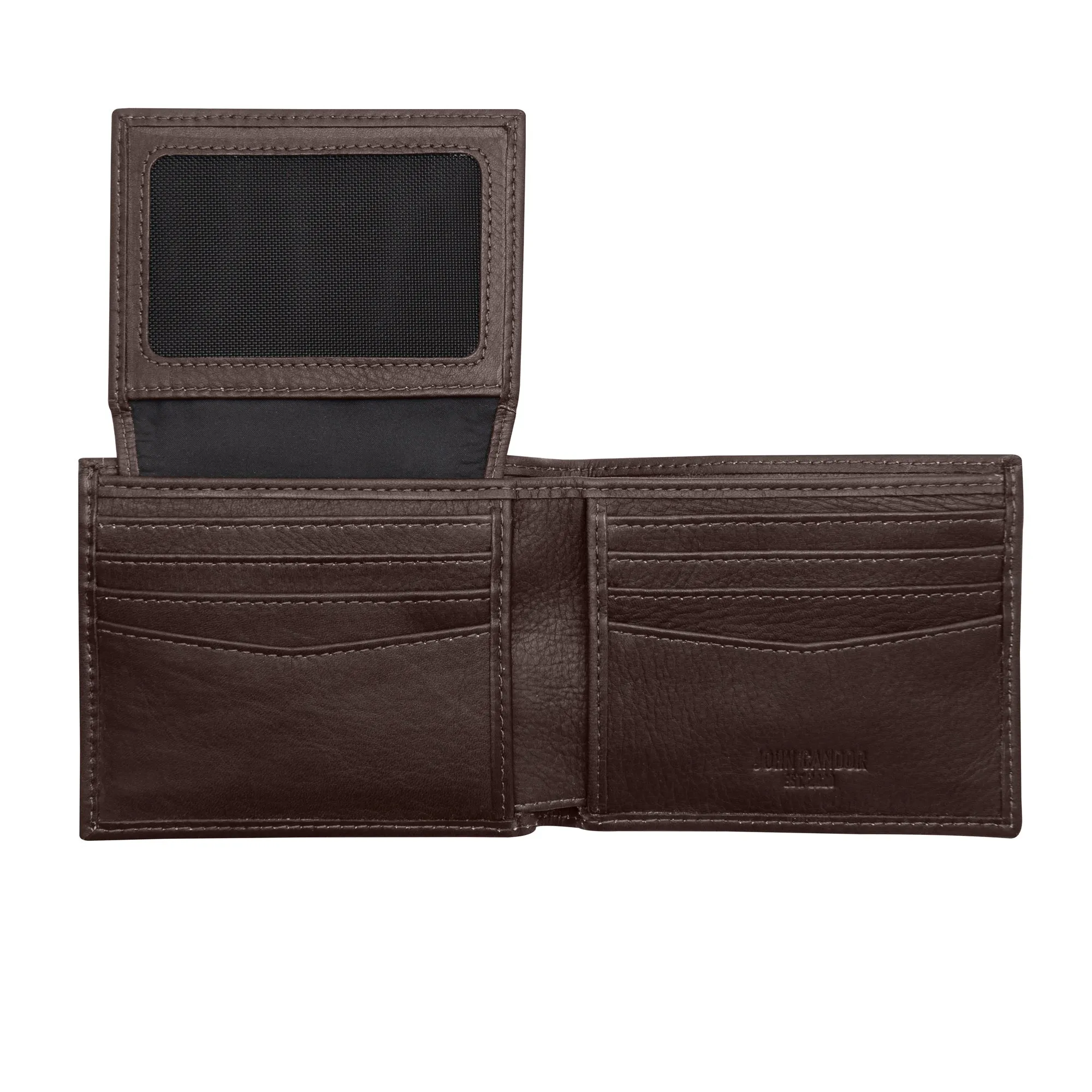 Carry-It-All Bifold Men's Leather Wallet (American Flag optional) - Image 37