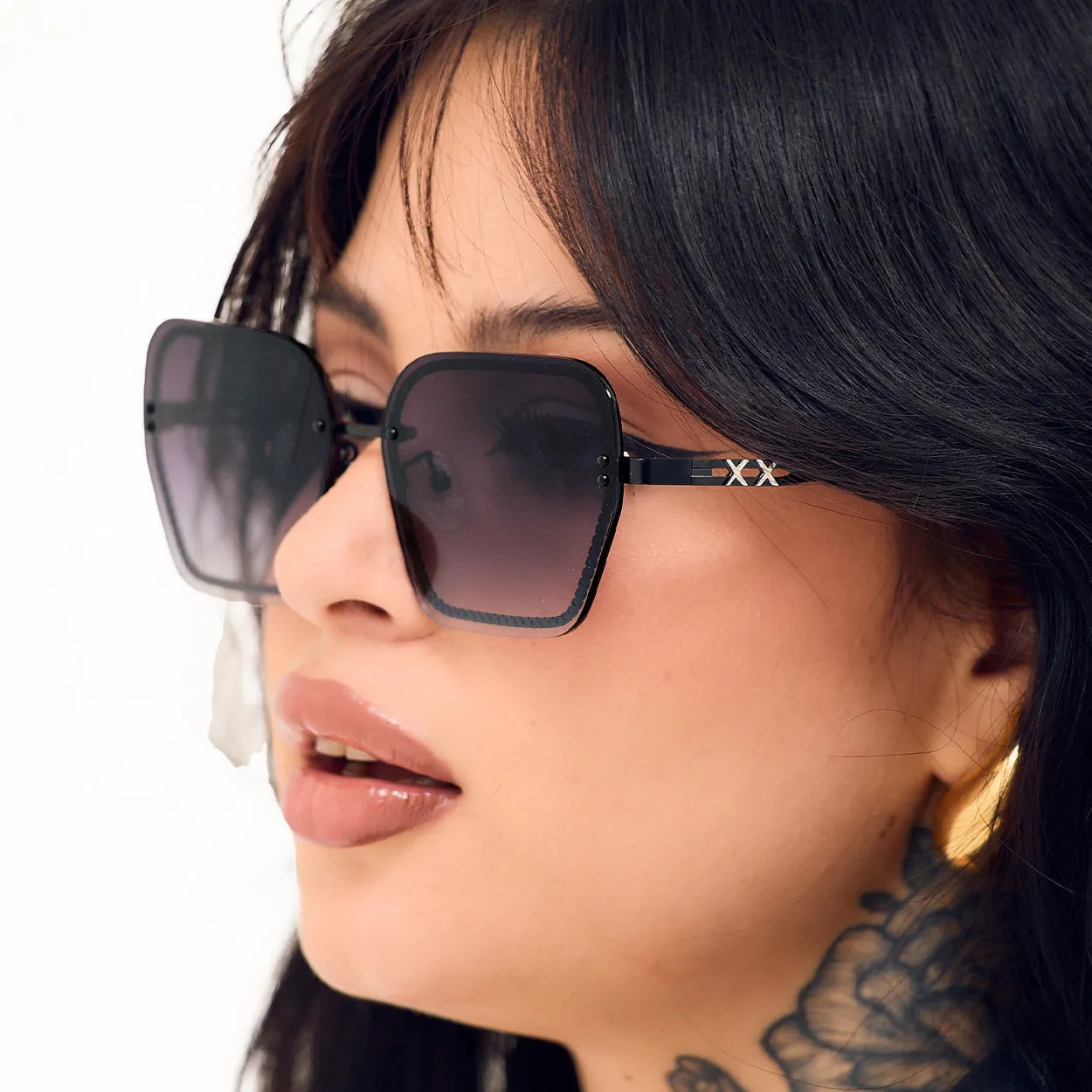 Chain Reaction Sunglasses - Faded Black - Image 5