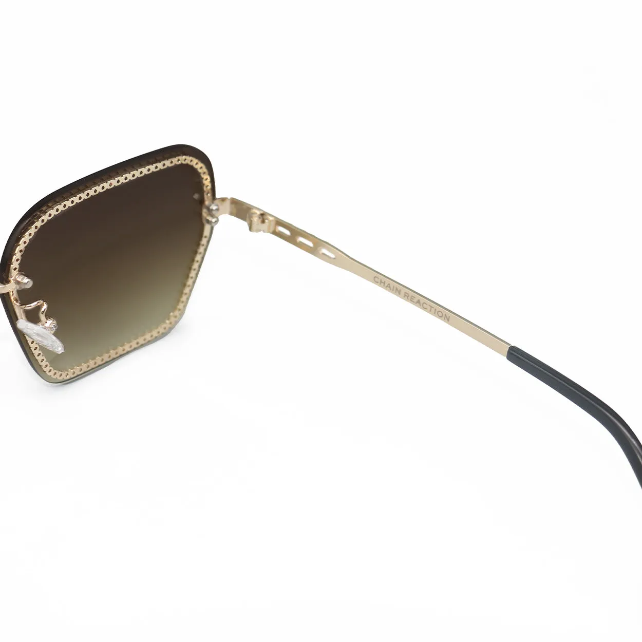 Chain Reaction Sunglasses - Faded Brown - Image 3