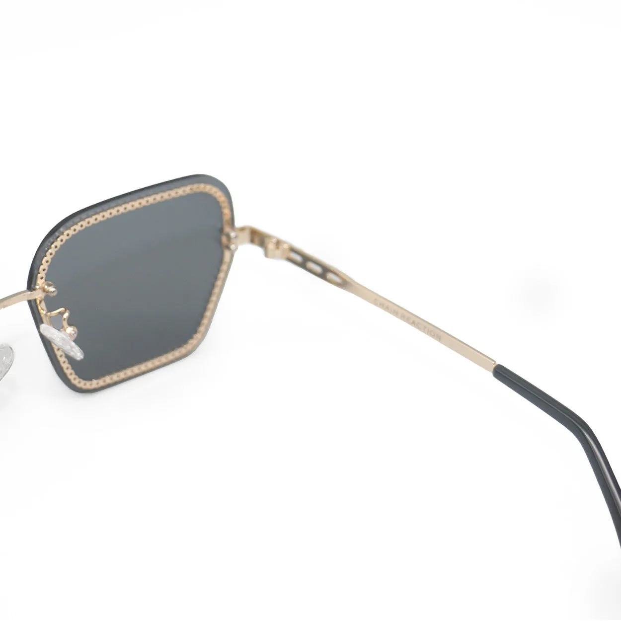 Chain Reaction Sunglasses - Mirrored Gold - Image 3