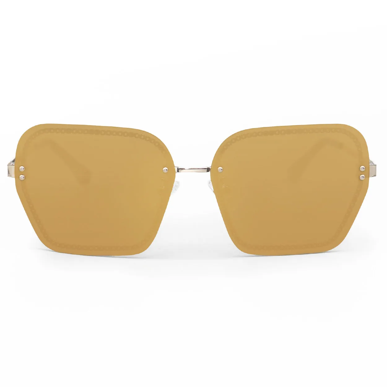 Chain Reaction Sunglasses - Mirrored Gold - Image 4