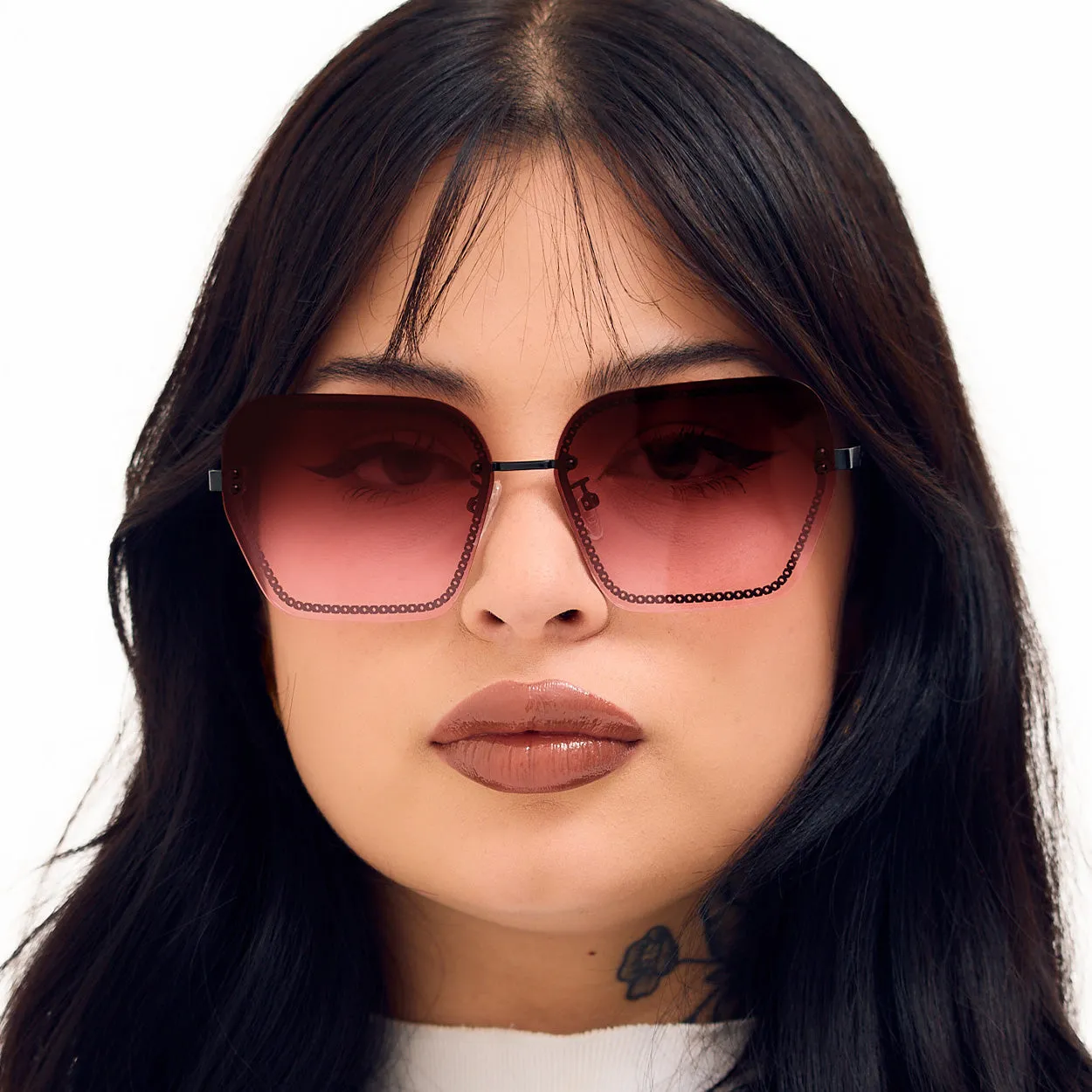 Chain Reaction Sunglasses - Ruby - Image 4