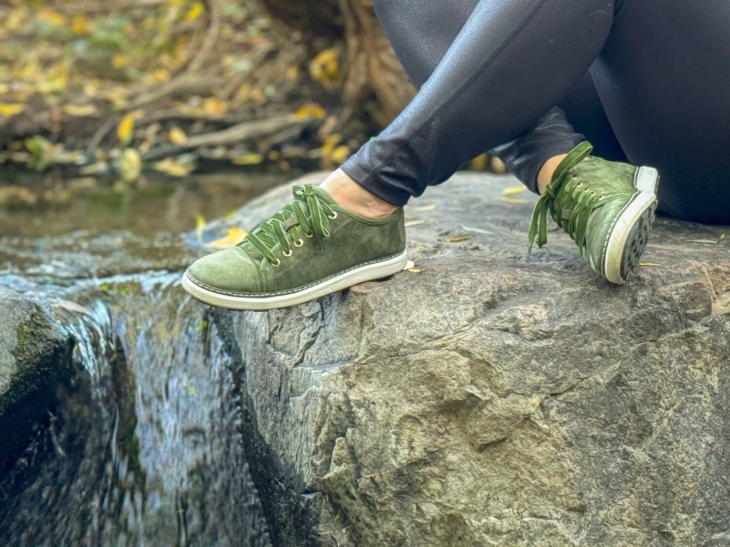Charlotte Walker Grounding Shoes • Olive Suede - Image 9