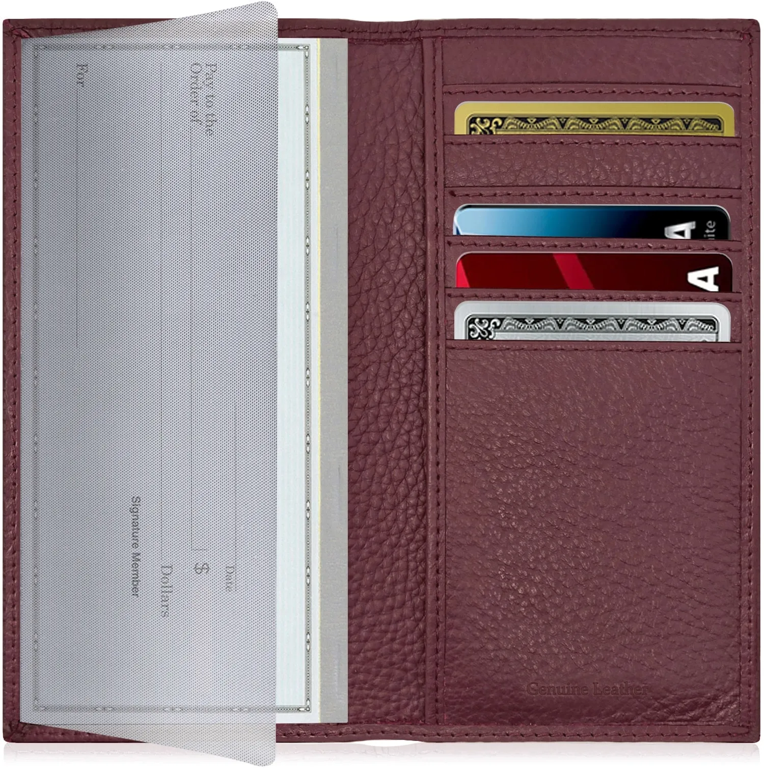 Leather Checkbook Cover - Image 14