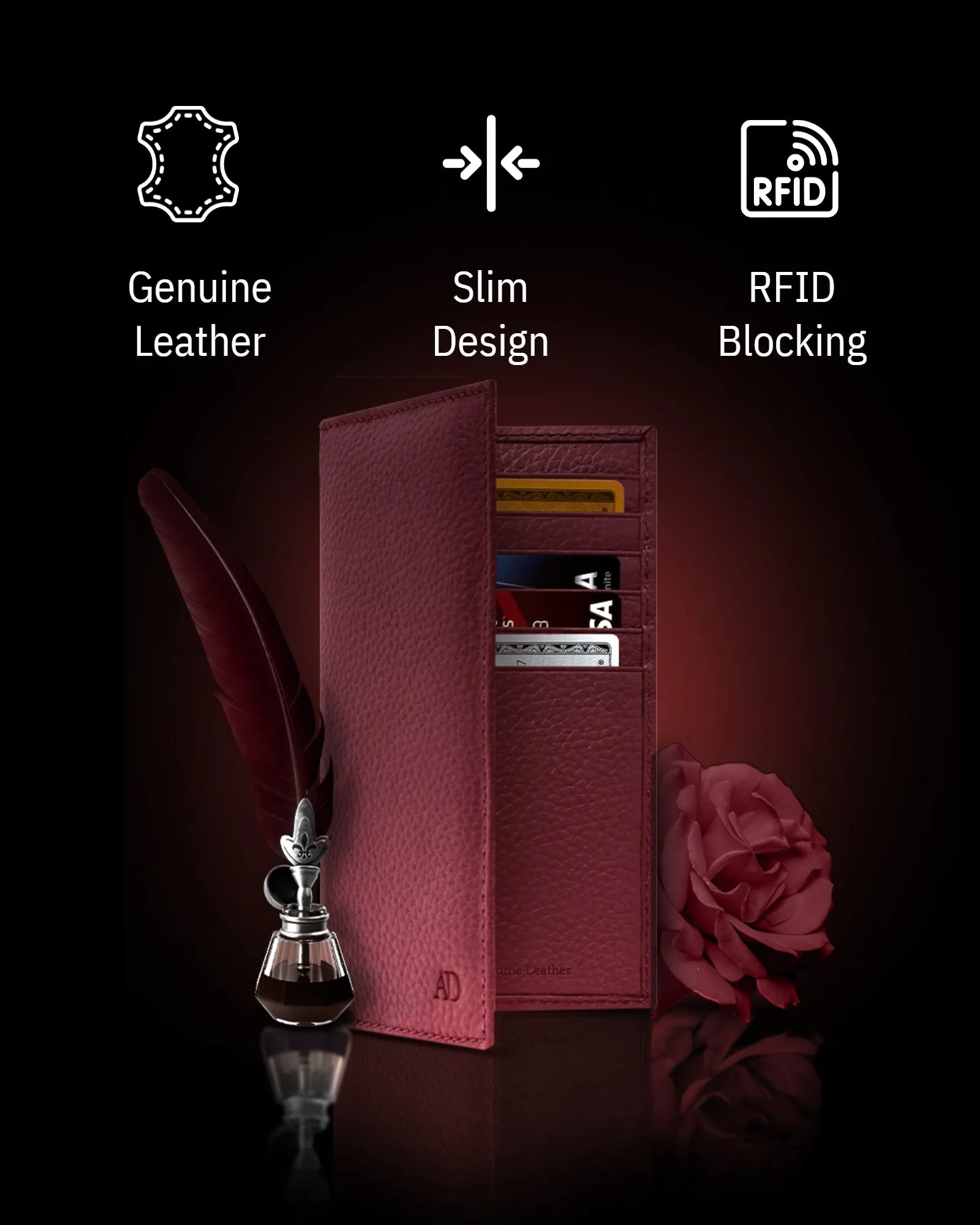 Leather Checkbook Cover - Image 15