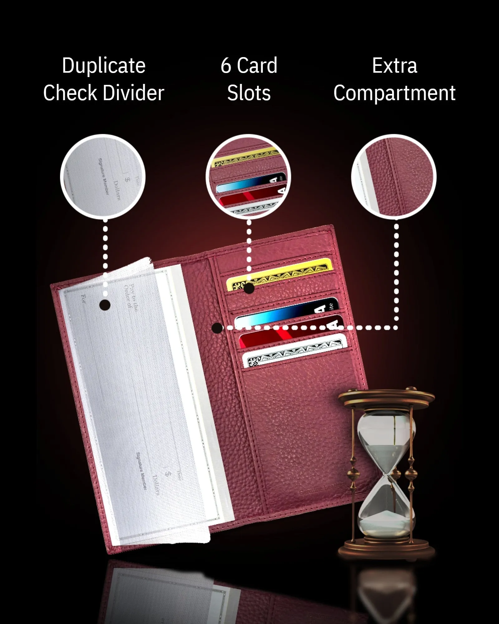 Leather Checkbook Cover - Image 16