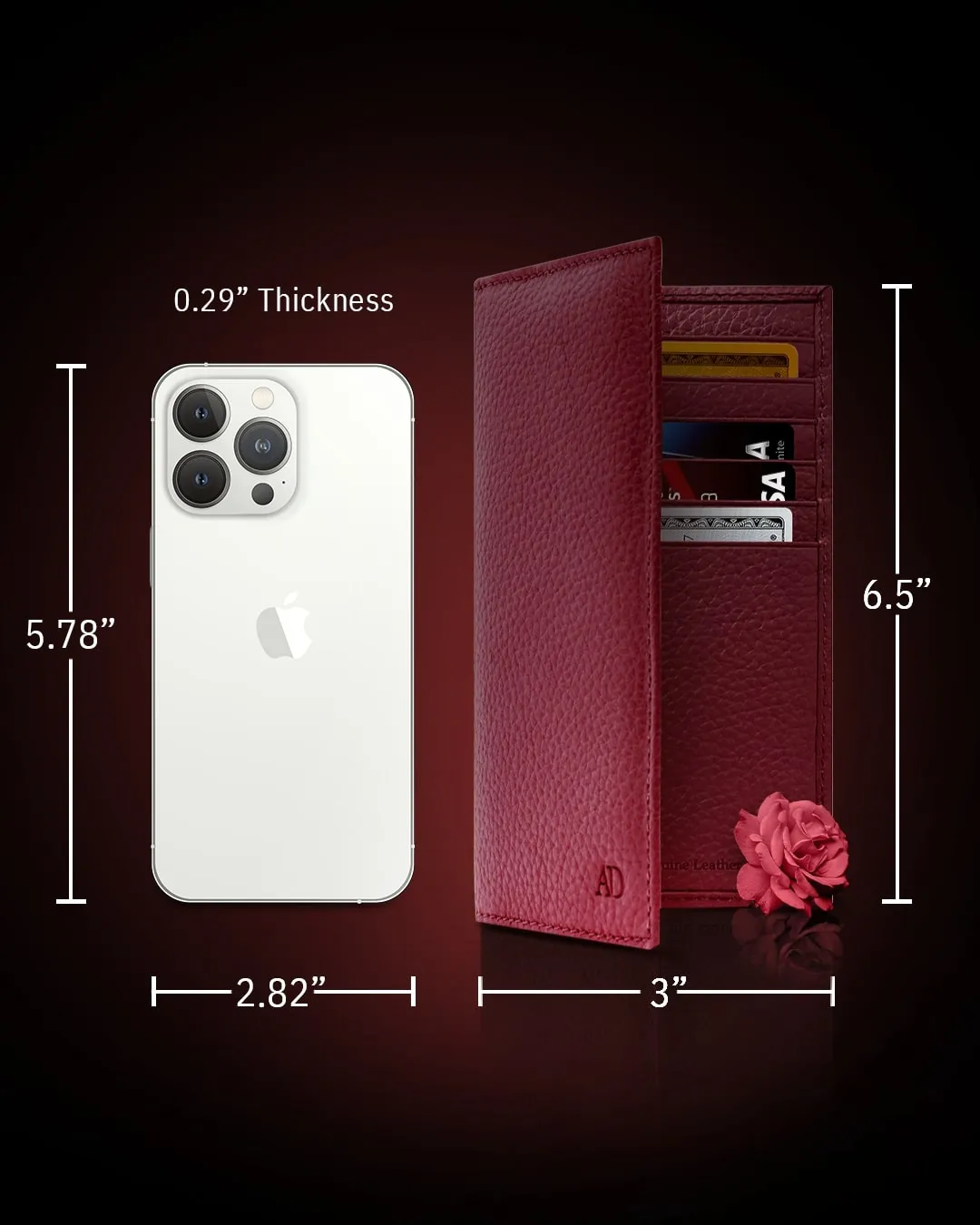 Leather Checkbook Cover - Image 17
