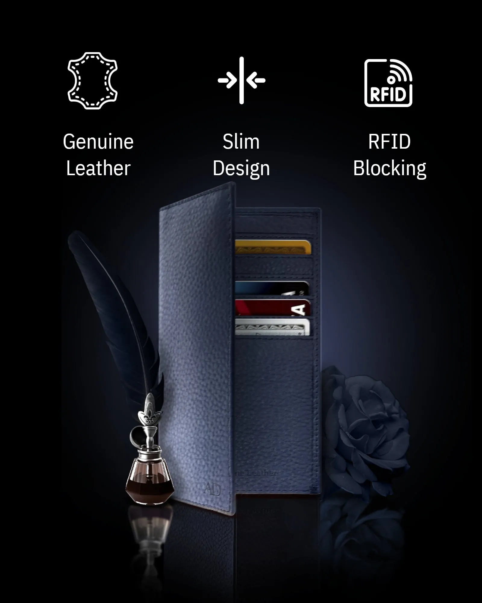 Leather Checkbook Cover - Image 52