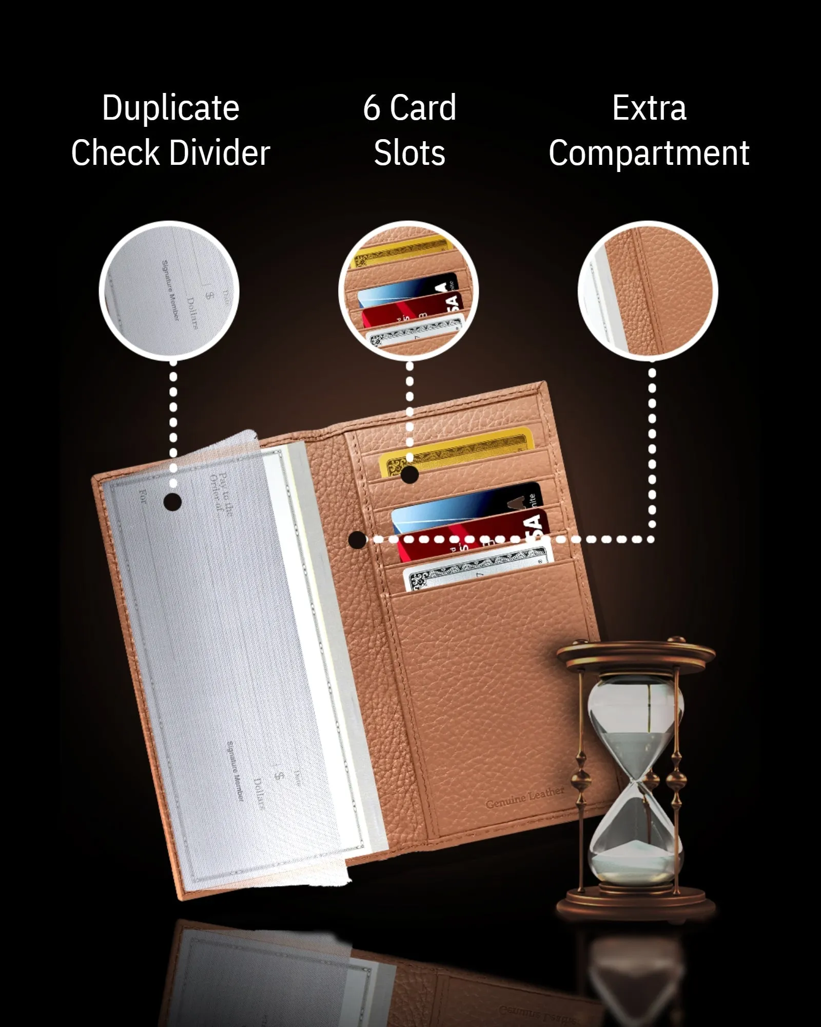 Leather Checkbook Cover - Image 53