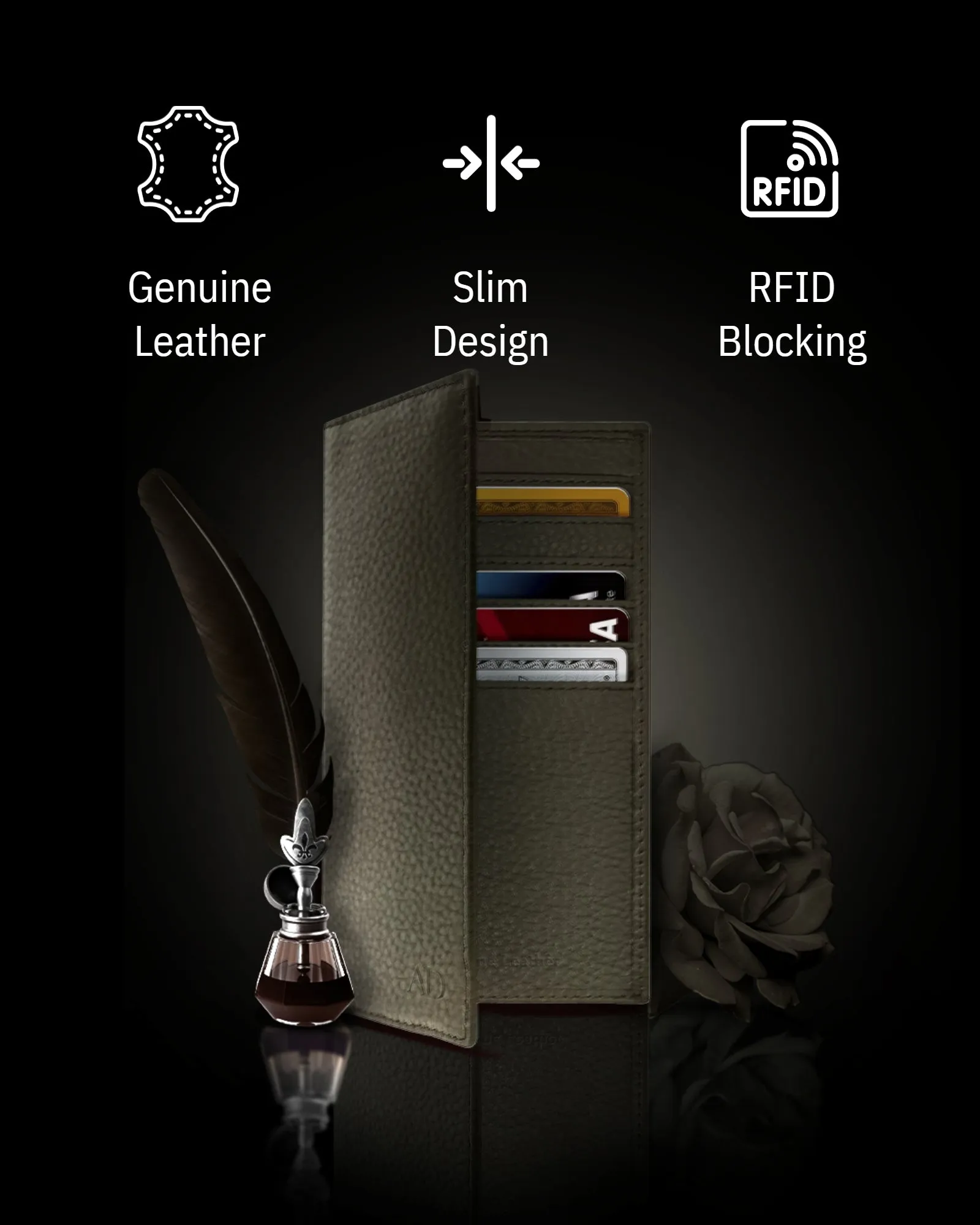 Leather Checkbook Cover - Image 63