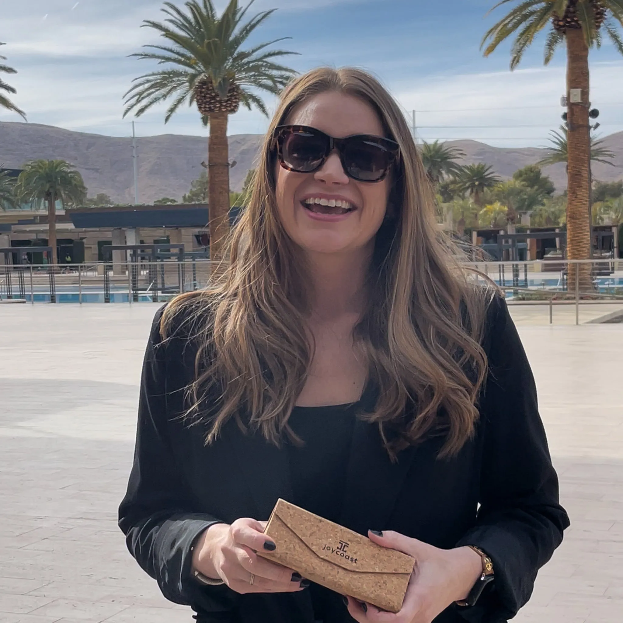 Chloe | Acetate & Walnut Sunglasses - Image 6