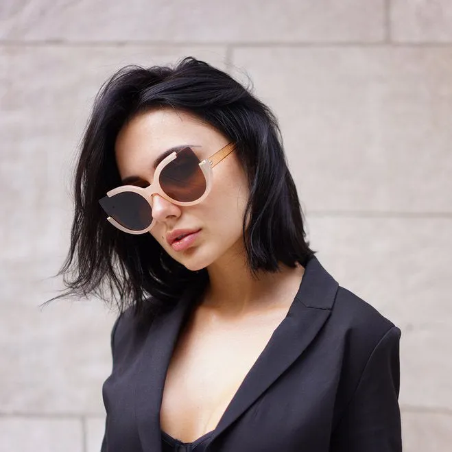 Chloe Sunglasses - Nude - Brown