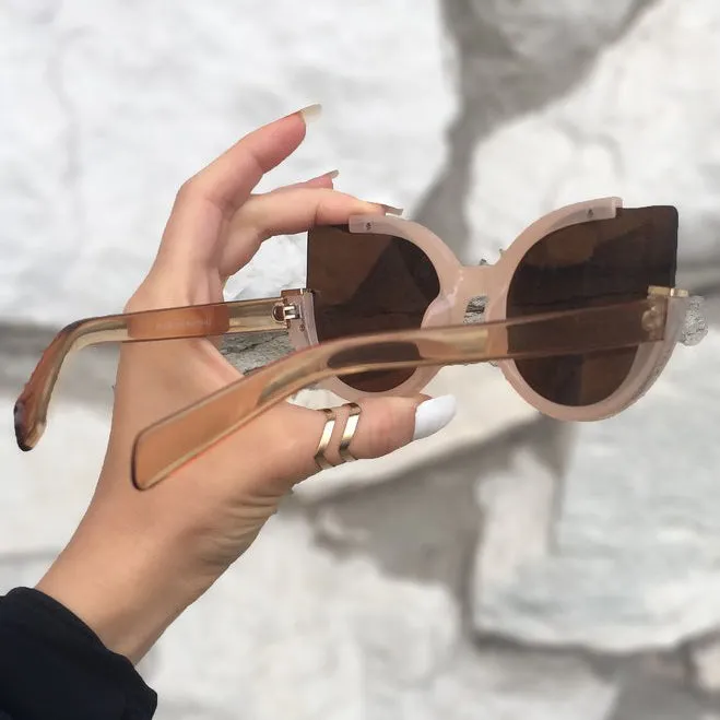 Chloe Sunglasses - Nude - Brown - Image 4