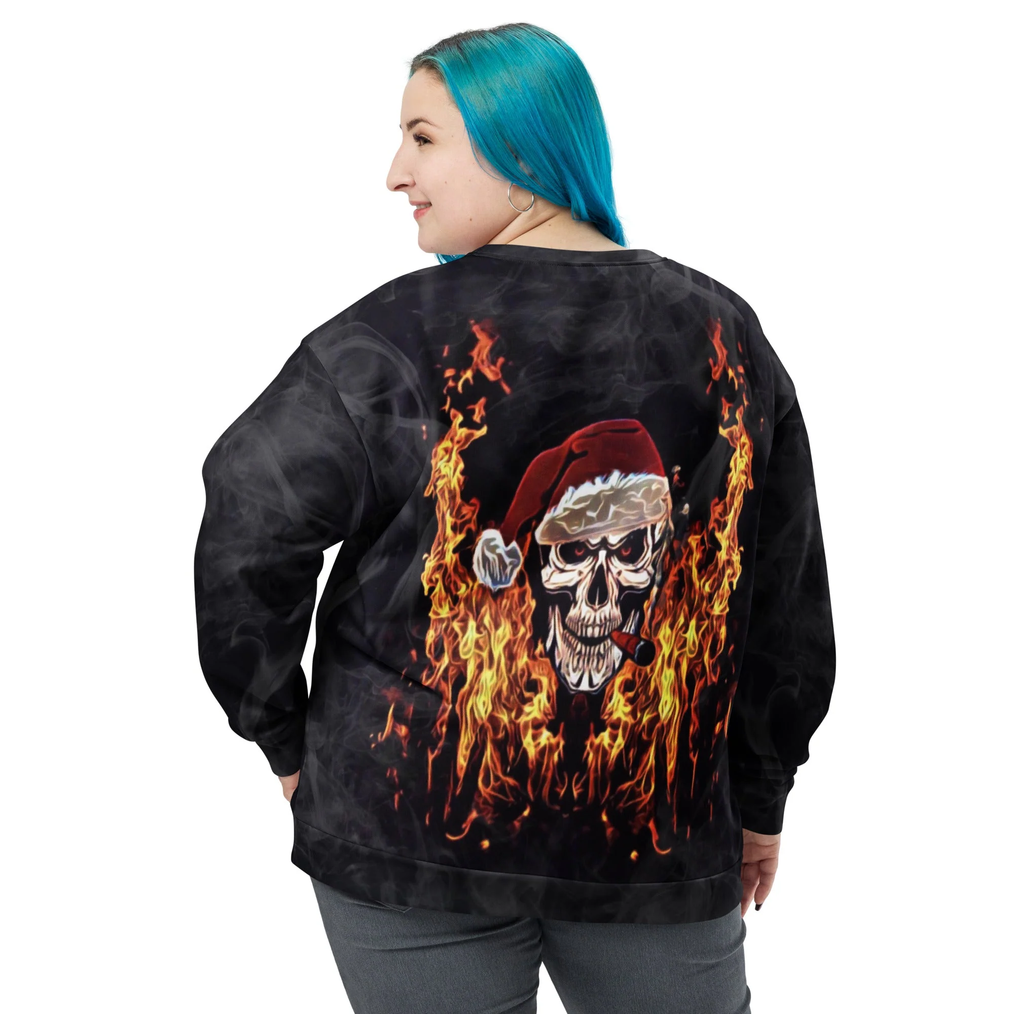 Christmas Skull All Over Print Sweatshirt - Image 6