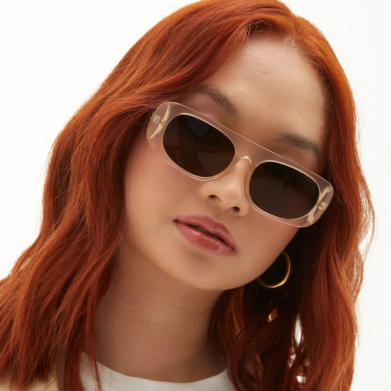 Claim It Sunglasses - Clear Brown - Image 3