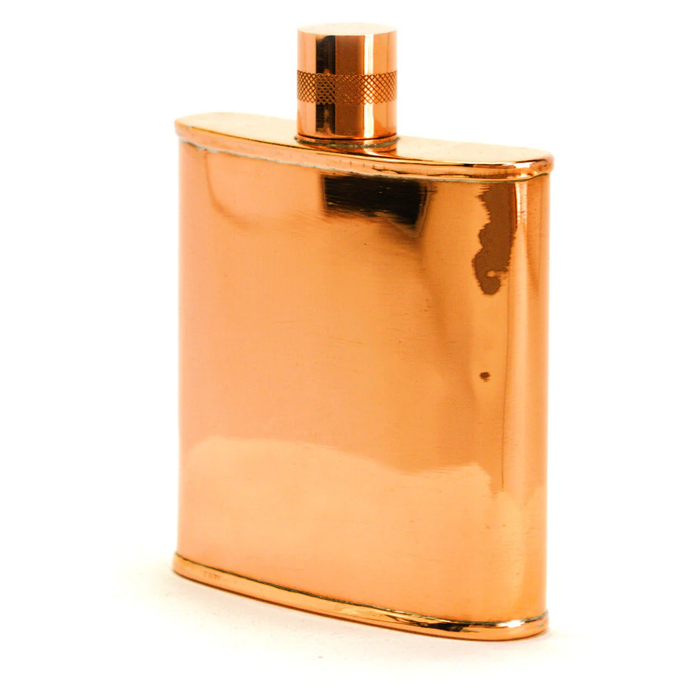Classic Kidney 22-Gauge Solid Copper 9oz Flask - Image 12