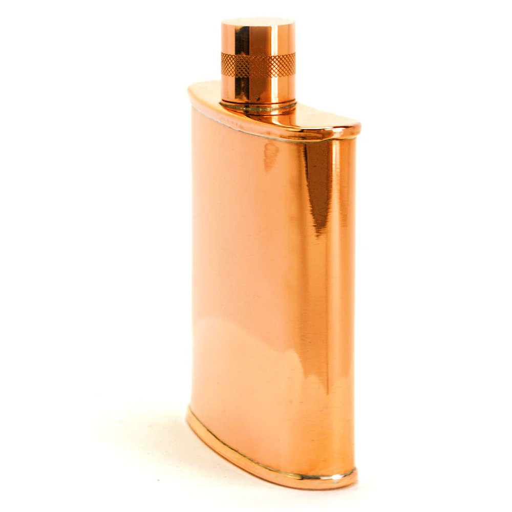 Classic Kidney 22-Gauge Solid Copper 9oz Flask - Image 18