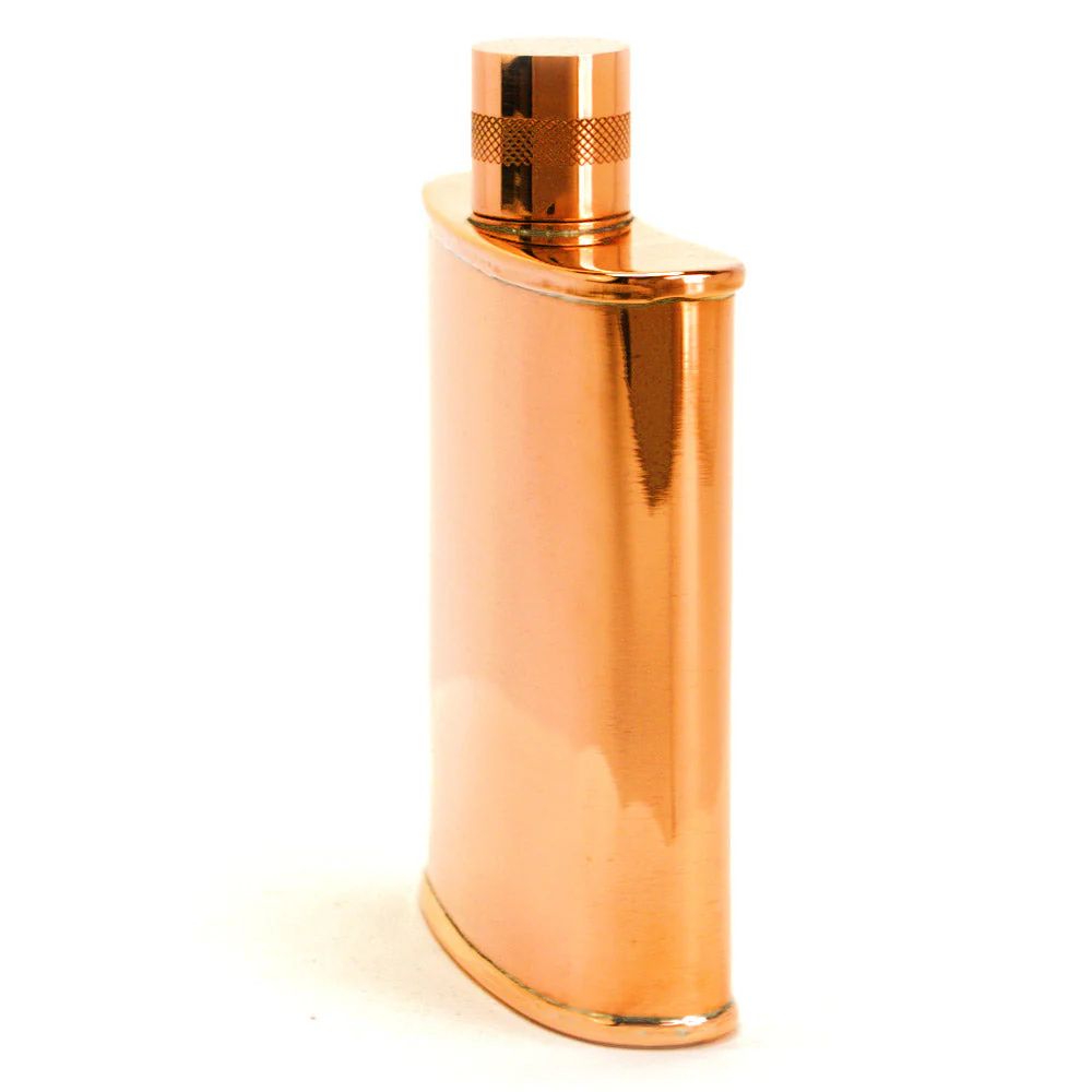 Classic Kidney 22-Gauge Solid Copper 9oz Flask - Image 19