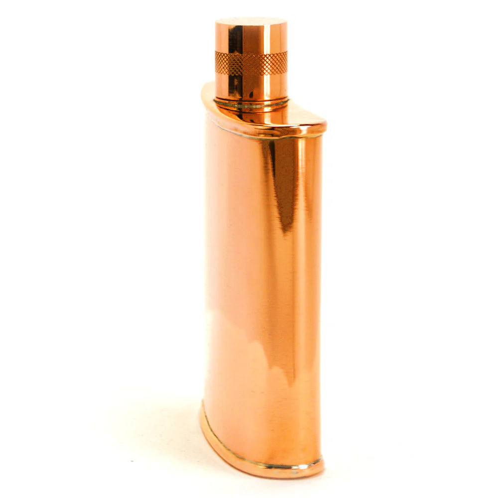 Classic Kidney 22-Gauge Solid Copper 9oz Flask - Image 20