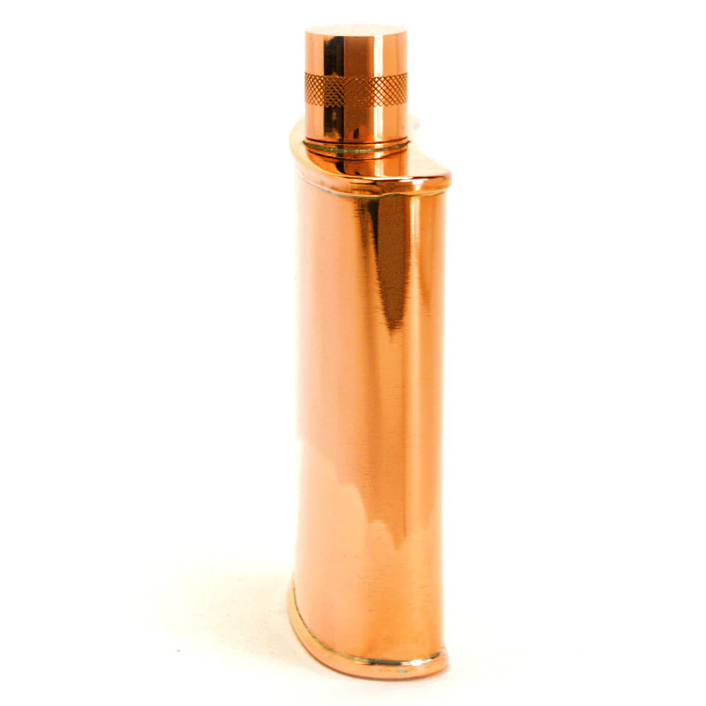Classic Kidney 22-Gauge Solid Copper 9oz Flask - Image 21