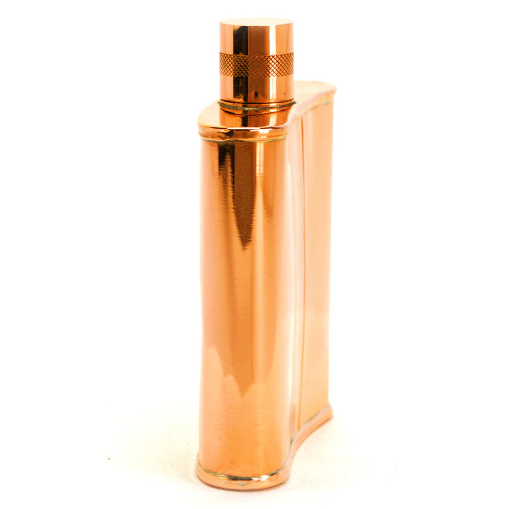 Classic Kidney 22-Gauge Solid Copper 9oz Flask - Image 24