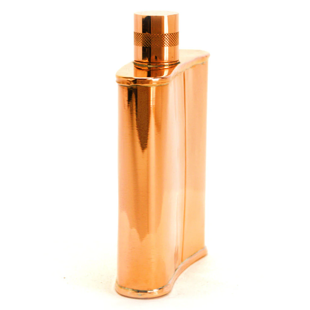 Classic Kidney 22-Gauge Solid Copper 9oz Flask - Image 25