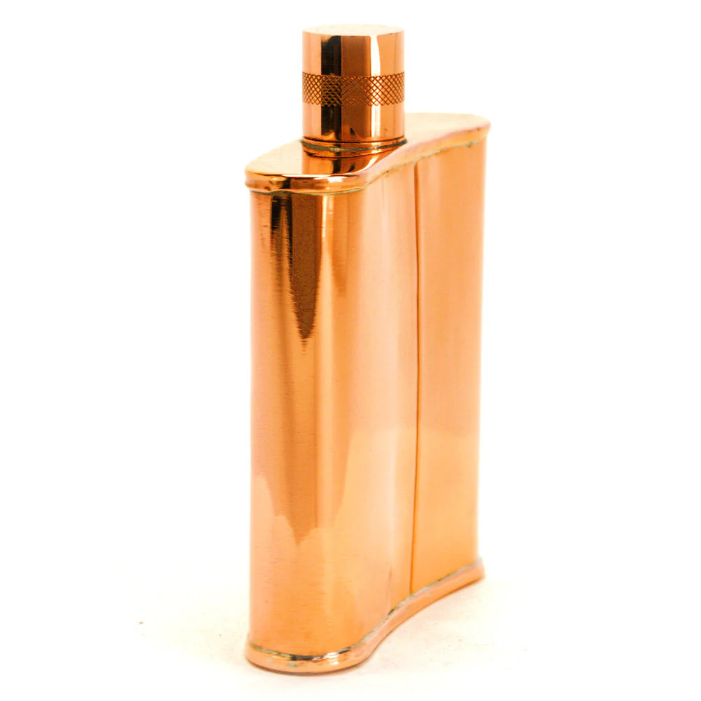 Classic Kidney 22-Gauge Solid Copper 9oz Flask - Image 26