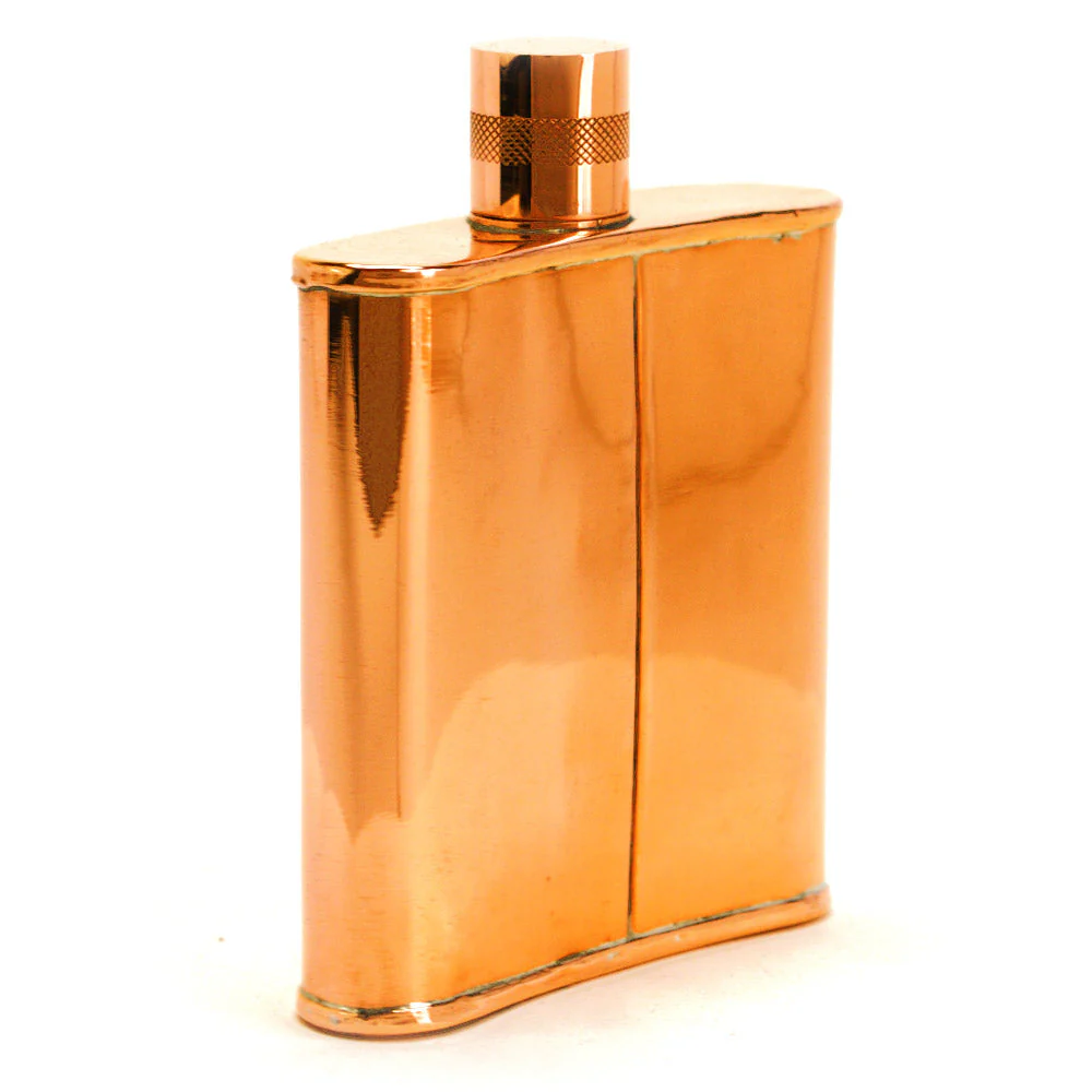 Classic Kidney 22-Gauge Solid Copper 9oz Flask - Image 30