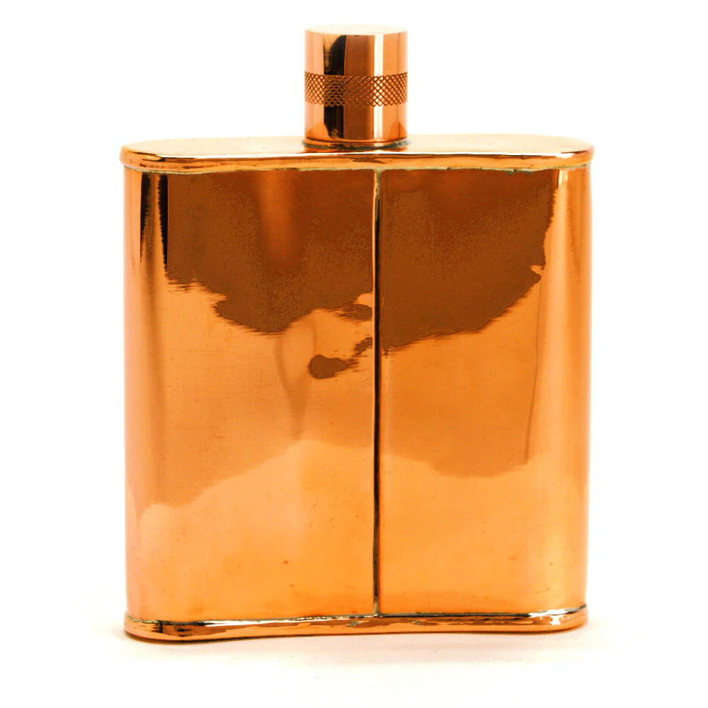 Classic Kidney 22-Gauge Solid Copper 9oz Flask - Image 38