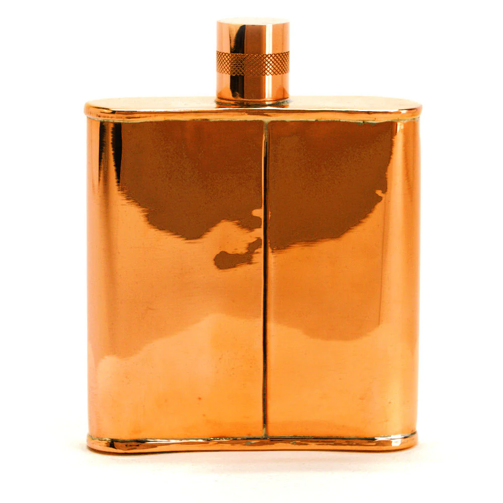 Classic Kidney 22-Gauge Solid Copper 9oz Flask - Image 39