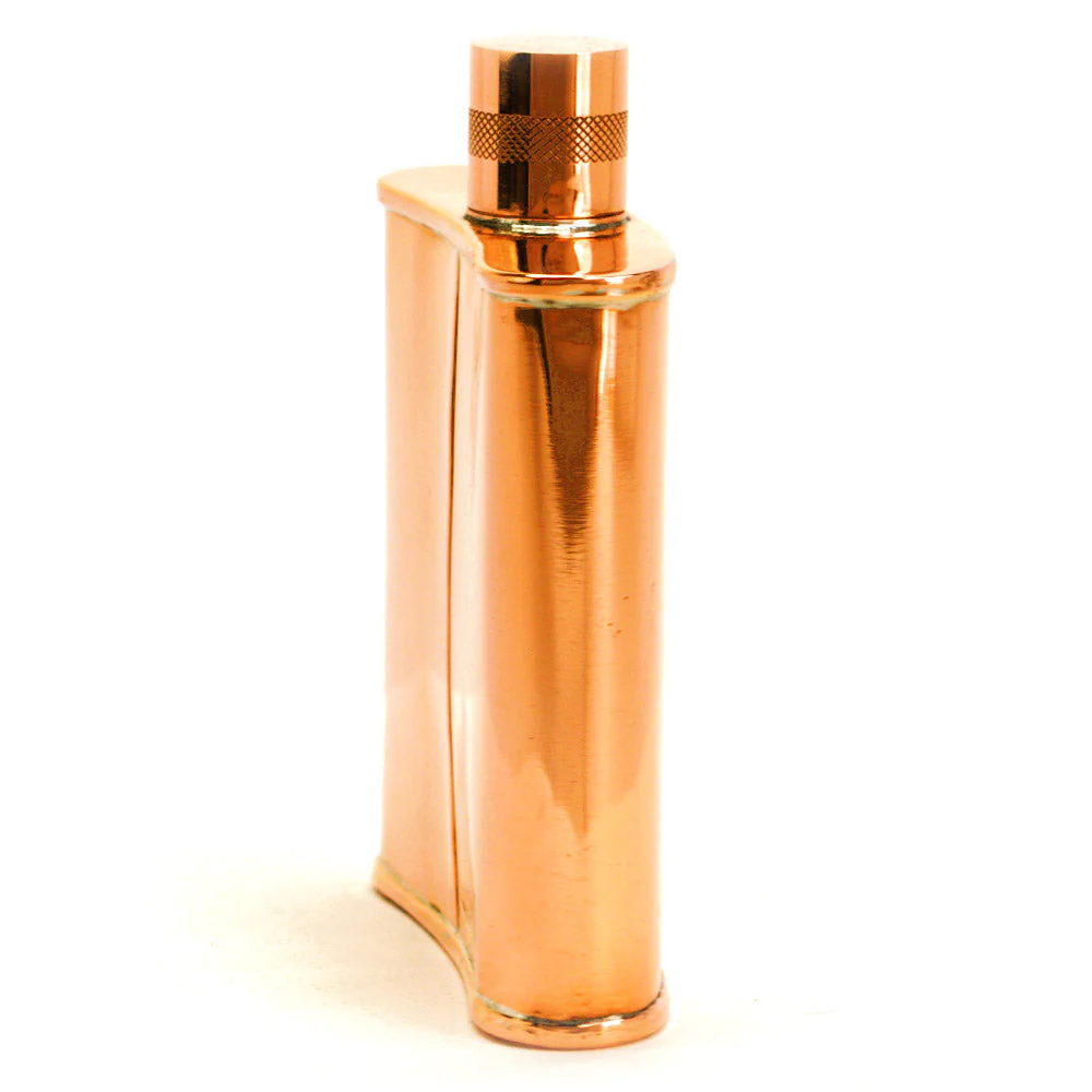 Classic Kidney 22-Gauge Solid Copper 9oz Flask - Image 55