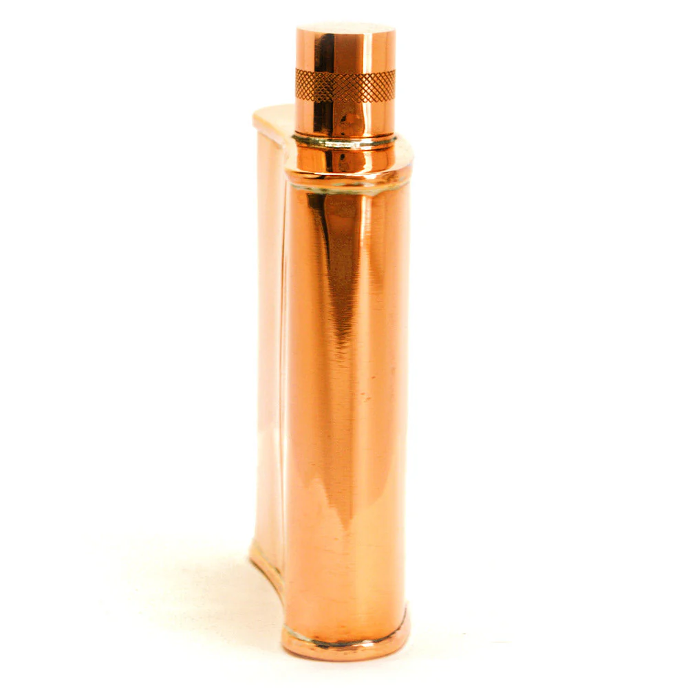 Classic Kidney 22-Gauge Solid Copper 9oz Flask - Image 56
