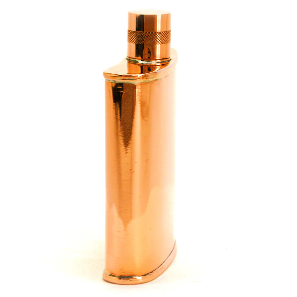 Classic Kidney 22-Gauge Solid Copper 9oz Flask - Image 59