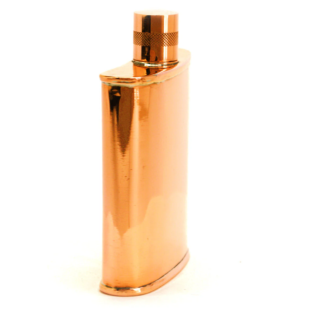 Classic Kidney 22-Gauge Solid Copper 9oz Flask - Image 60