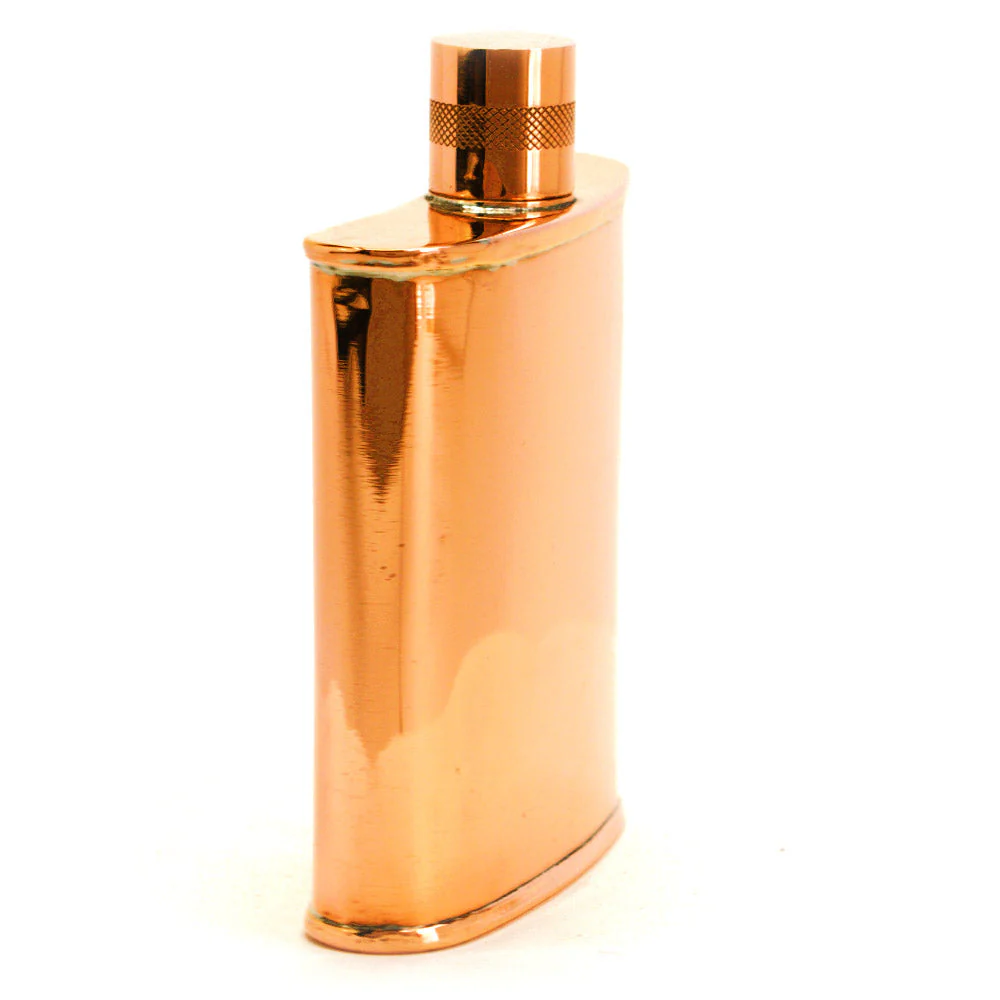 Classic Kidney 22-Gauge Solid Copper 9oz Flask - Image 61