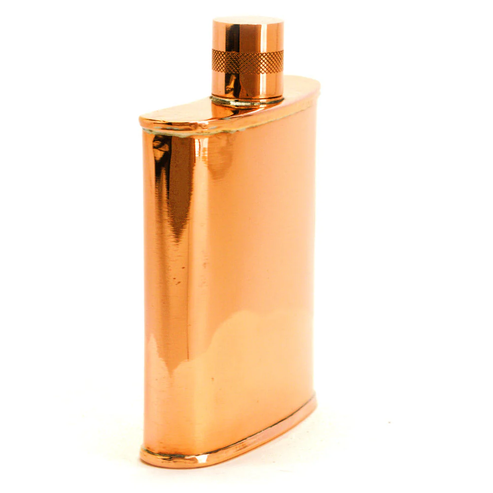 Classic Kidney 22-Gauge Solid Copper 9oz Flask - Image 62
