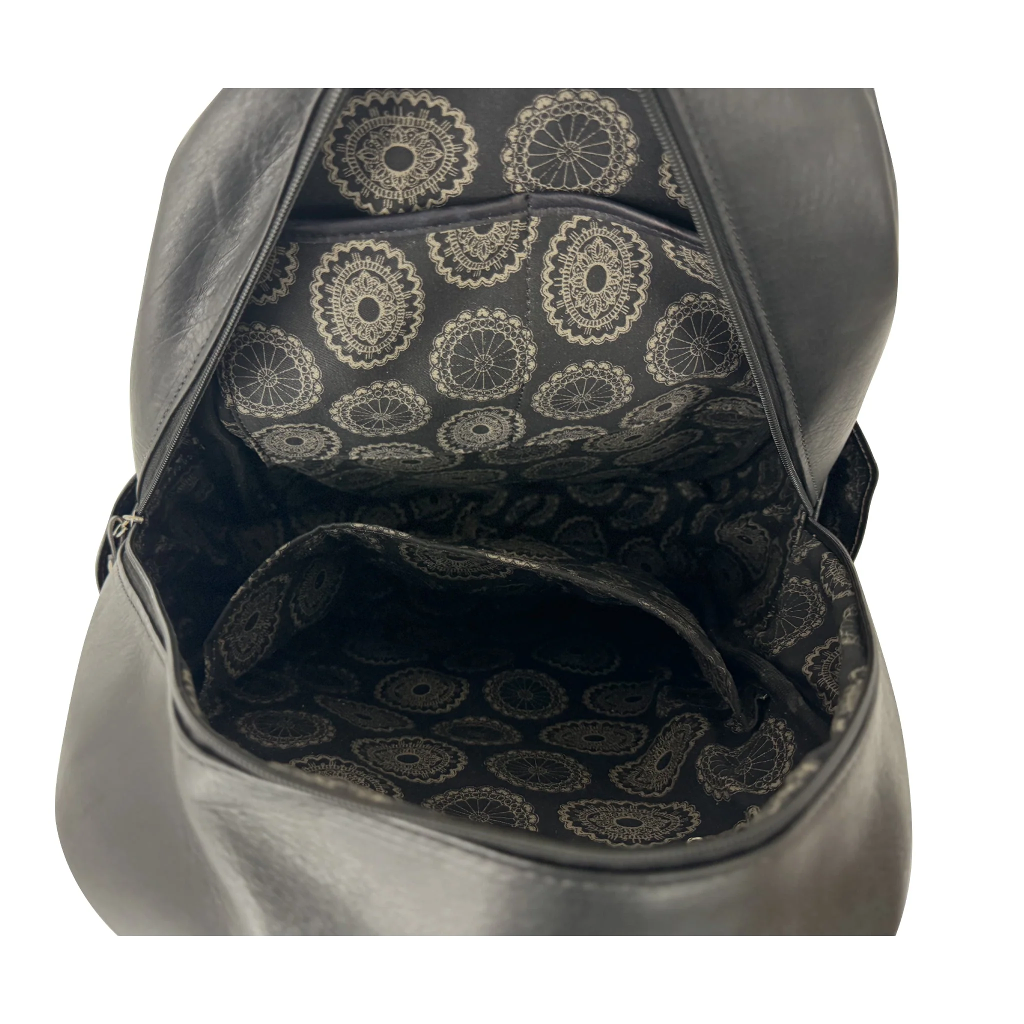 Classic Travel Backpack with Hair-On Hide and Laptop Compartment - Image 6