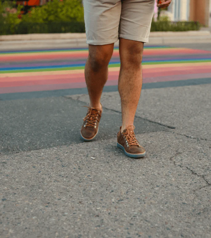 Classic Walker Grounding Shoes • Brown and Grey Leather - Image 11