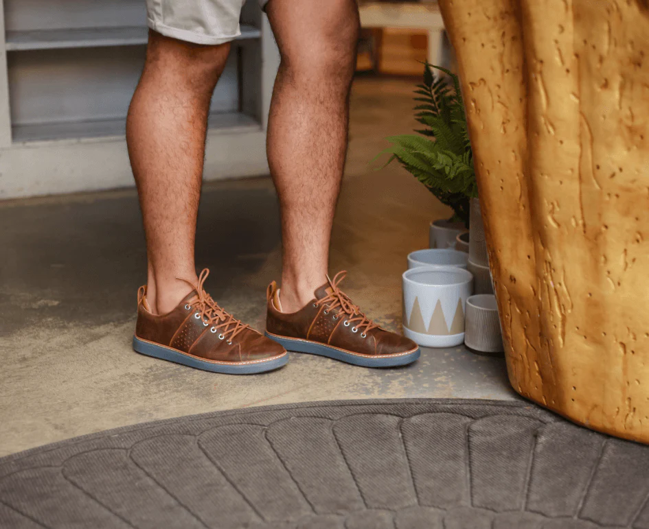 Classic Walker Grounding Shoes • Brown and Grey Leather - Image 7