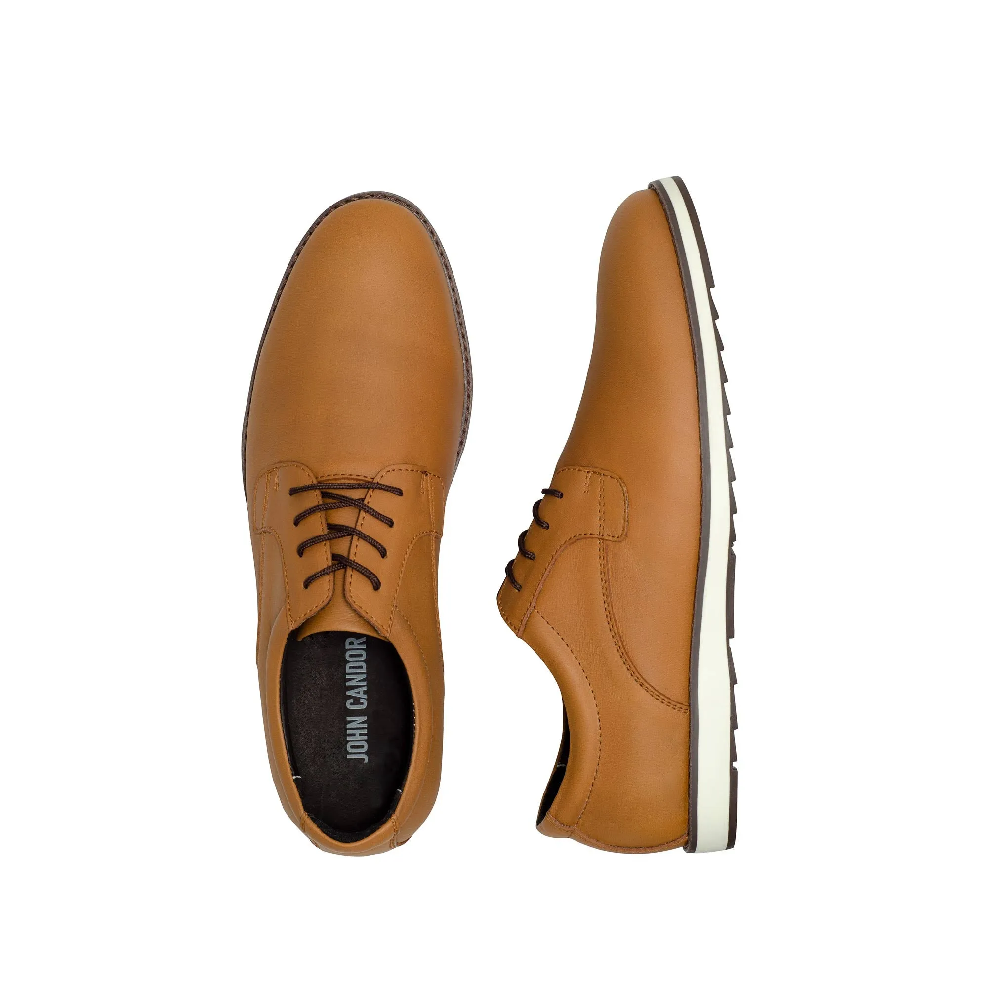 Classic Whiskey Derby Full Grain Leather Dress Sneakers - FINAL SALE - Image 10