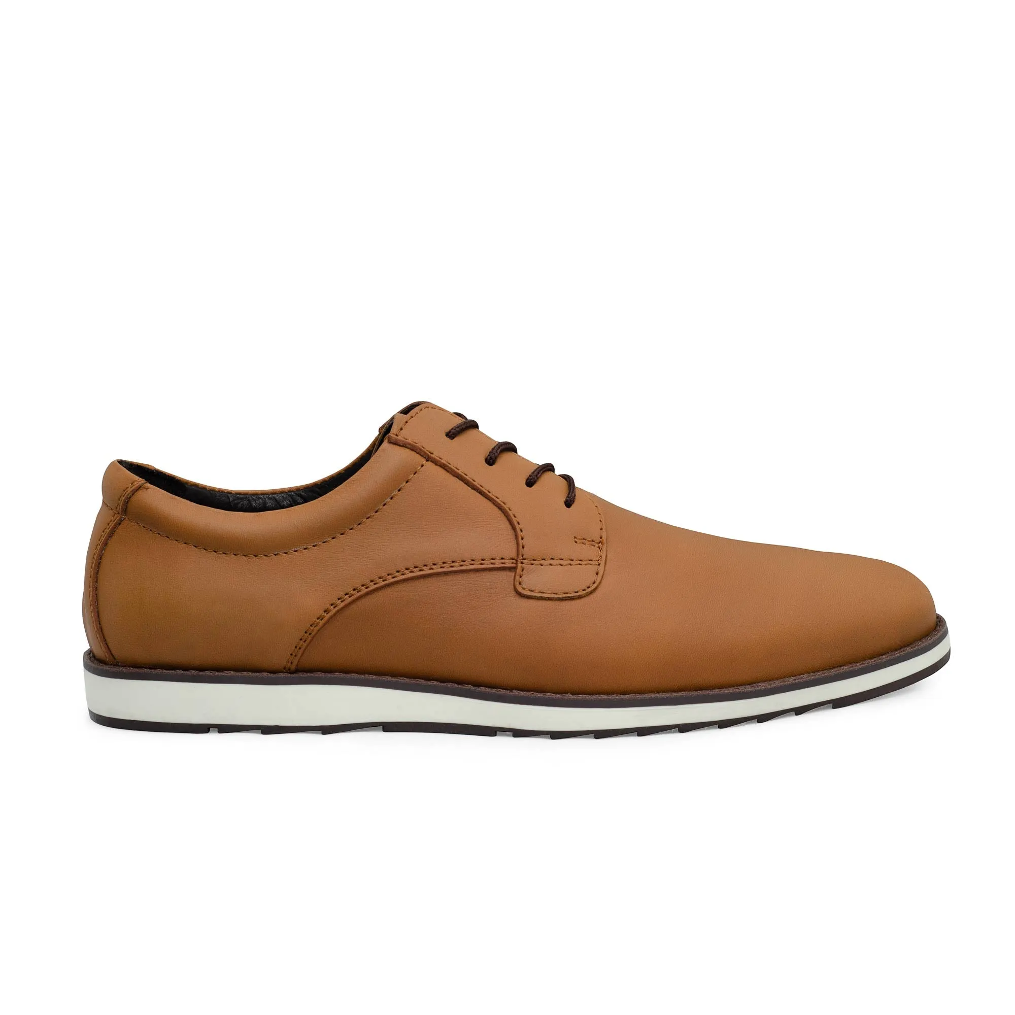 Classic Whiskey Derby Full Grain Leather Dress Sneakers - FINAL SALE - Image 9