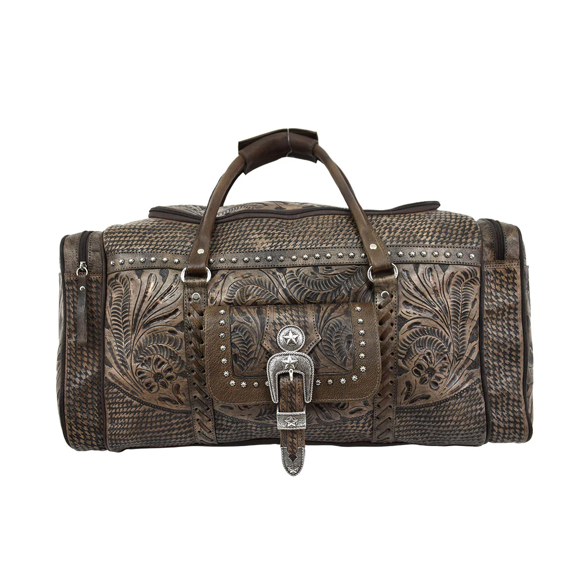 Classic Zip-Top Duffel Bag w/ Front Pouch and Side Zipper Pockets - Image 2