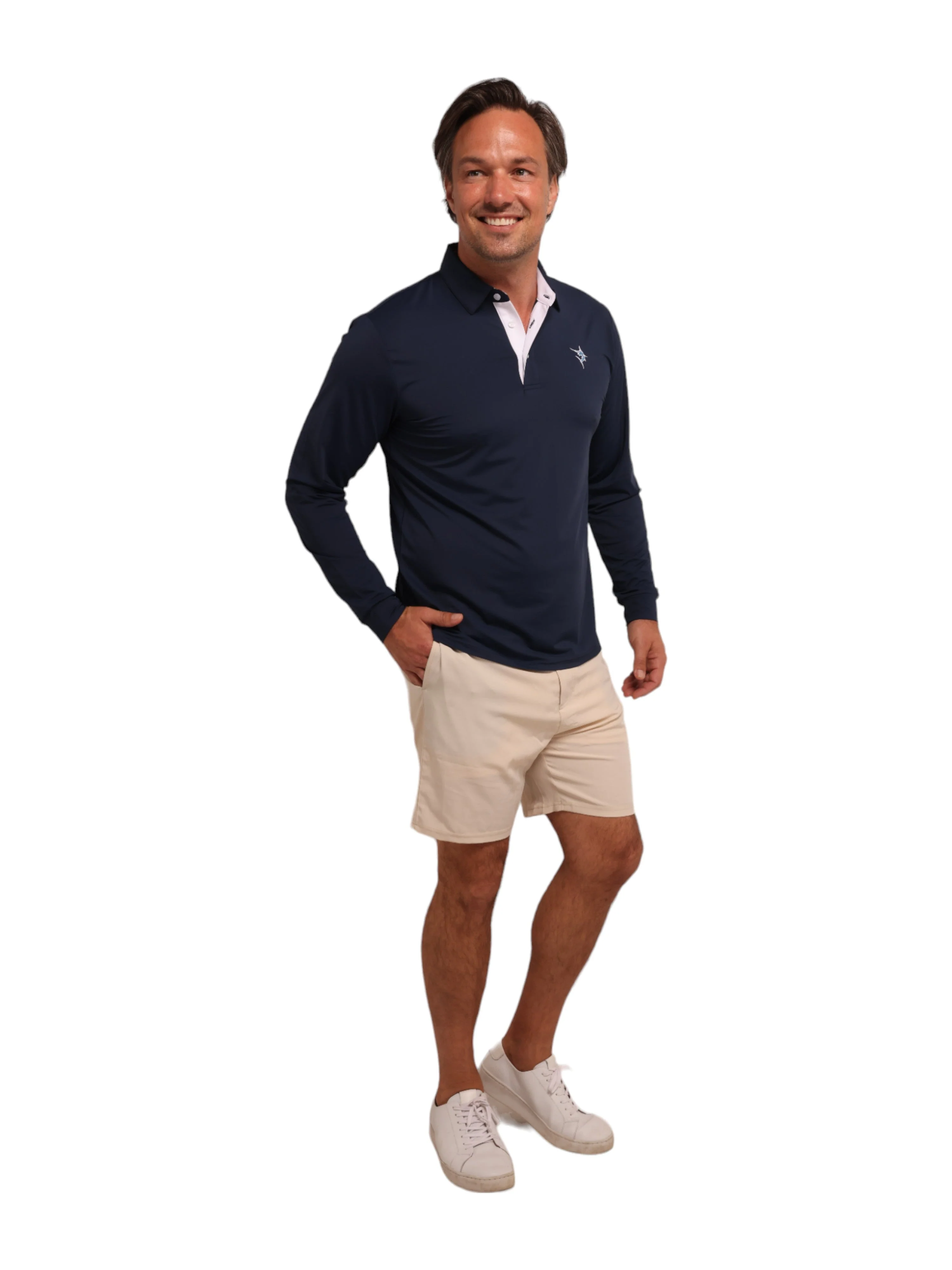 Coast Long Sleeve Polo - Image 3
