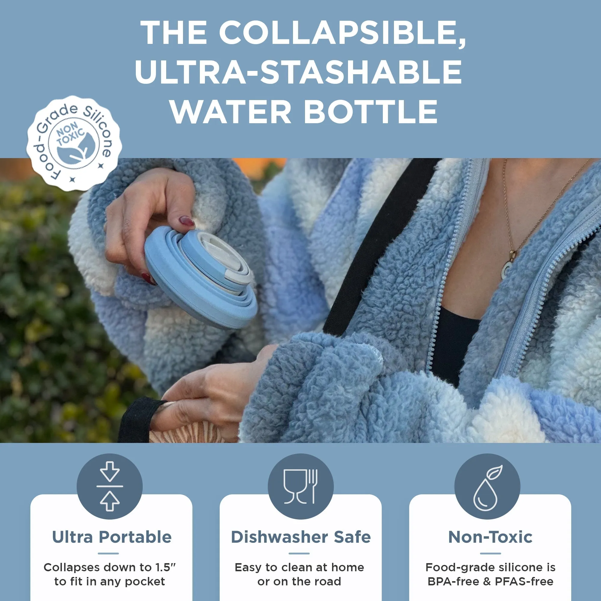 Collapsible Water Bottle | 25oz - Image 21
