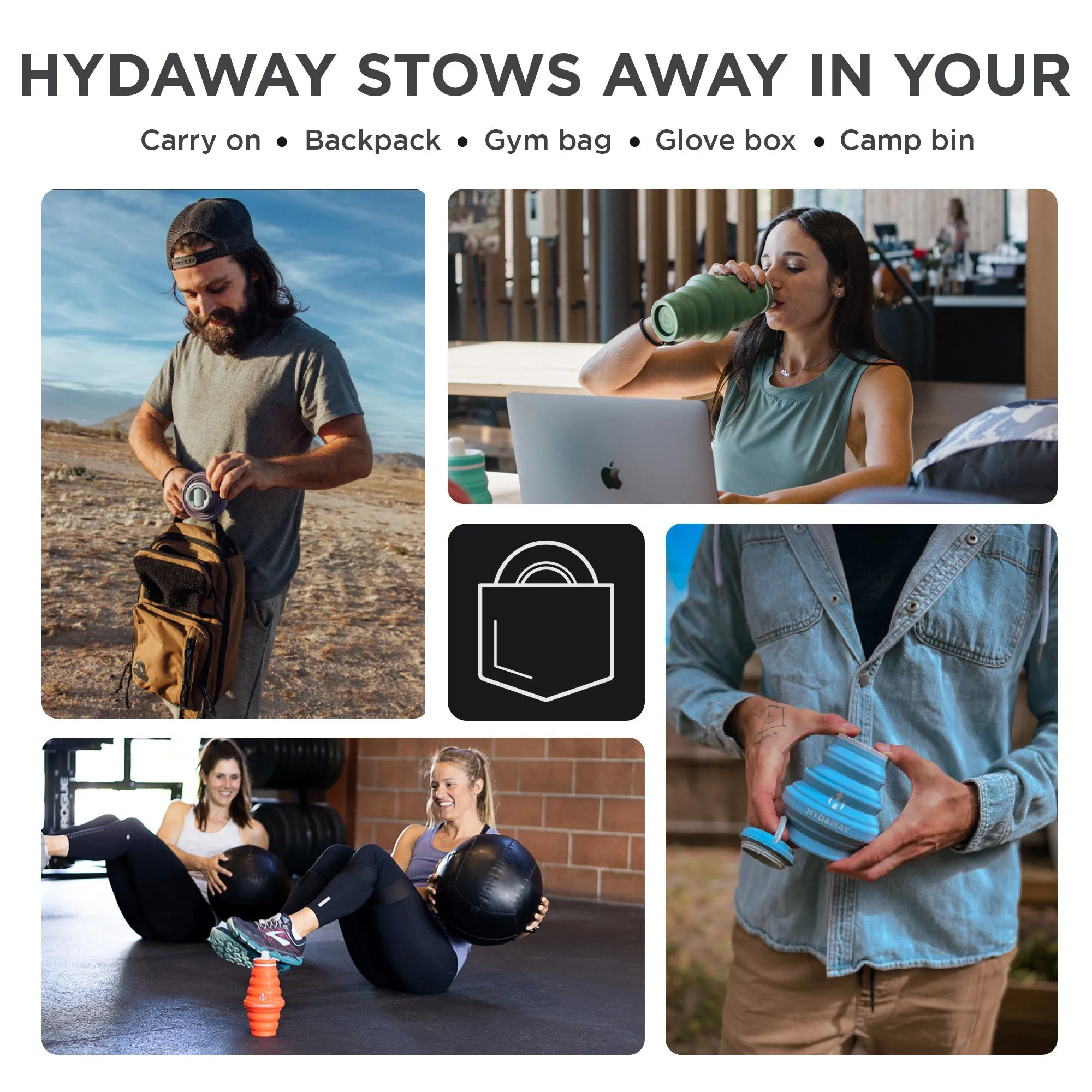 Collapsible Water Bottle | 25oz - Image 35