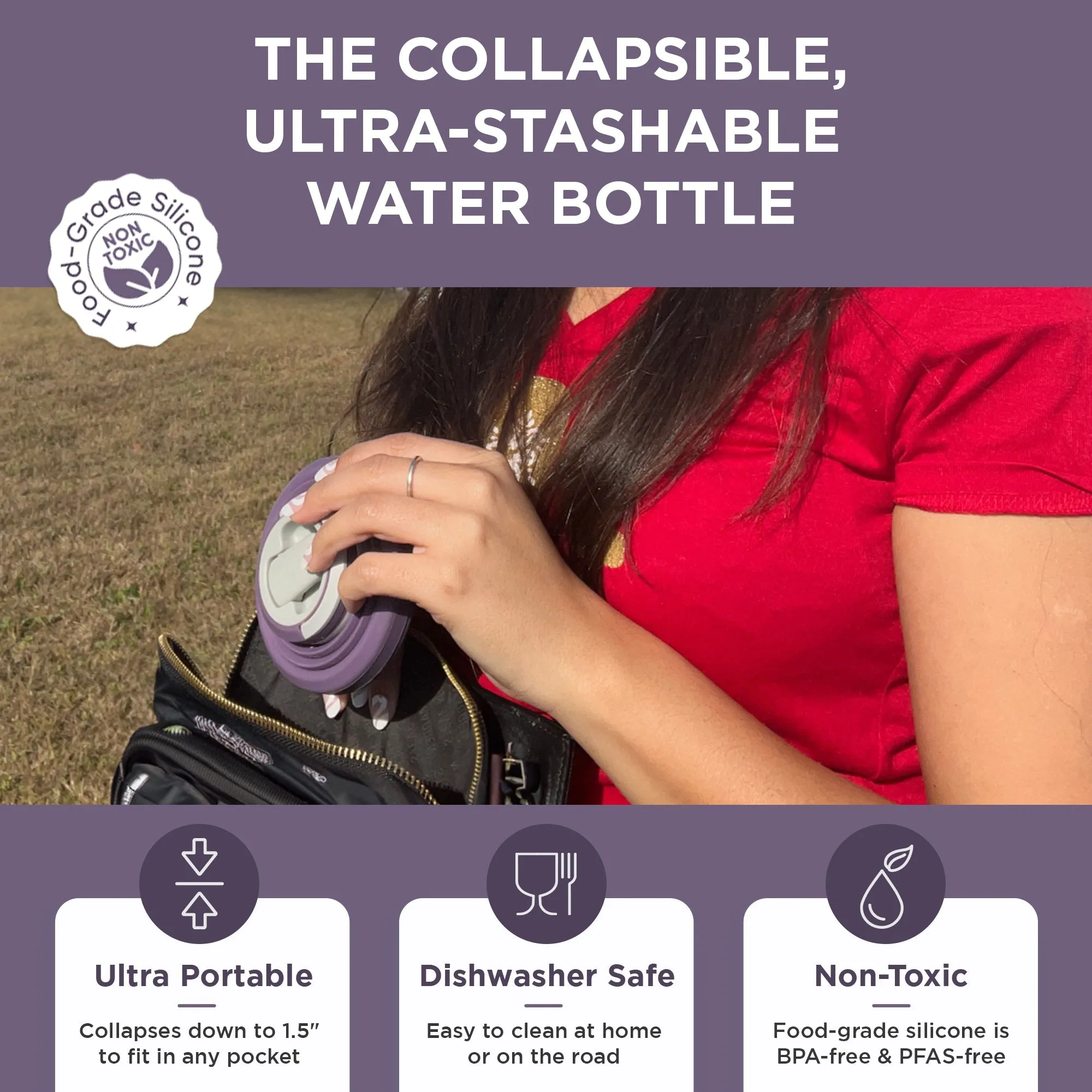Collapsible Water Bottle | 25oz - Image 4