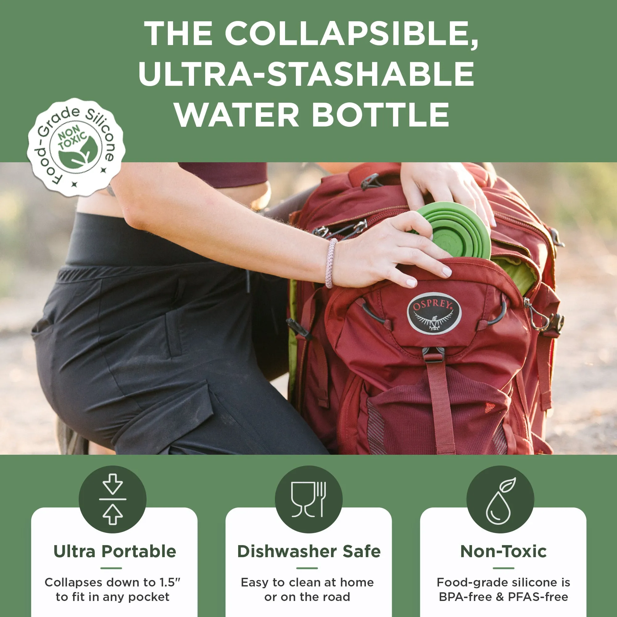 Collapsible Water Bottle | 25oz - Image 8