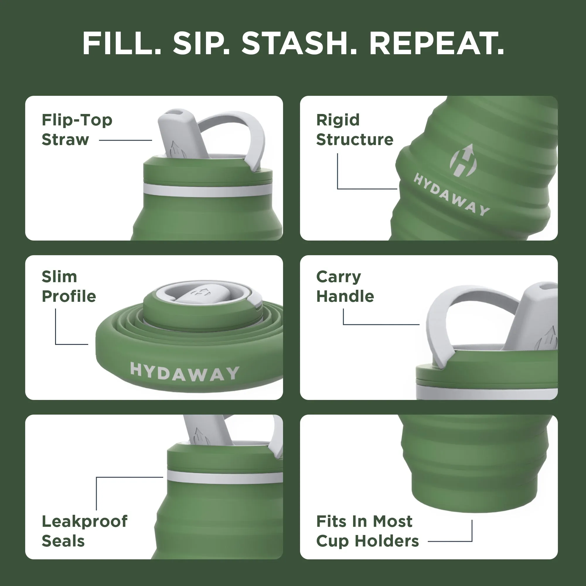 Collapsible Water Bottle | 25oz - Image 9